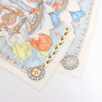 Hermes Carré 90 "HARNAIS DE COEUR" Silk handkerchief in Multicolor