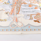 Hermes Carré 90 "HARNAIS DE COEUR" Silk handkerchief in Multicolor