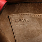 LOEWE Gate Soft Grain Leather Mini Crossbody Bag Scarlet Red Burnt Red