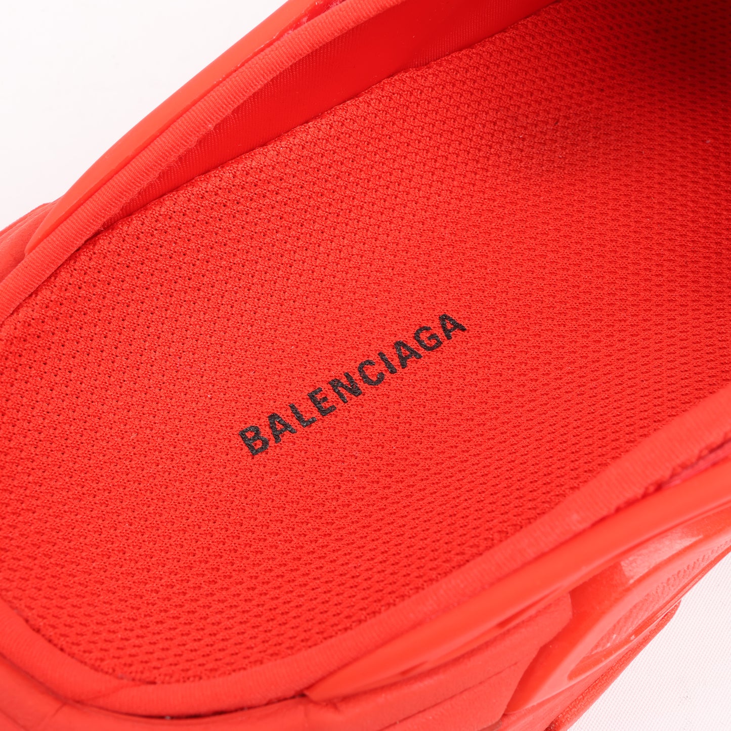 Sandales Balenciaga en tissu et caoutchouc, rouge 618083, pointure 39