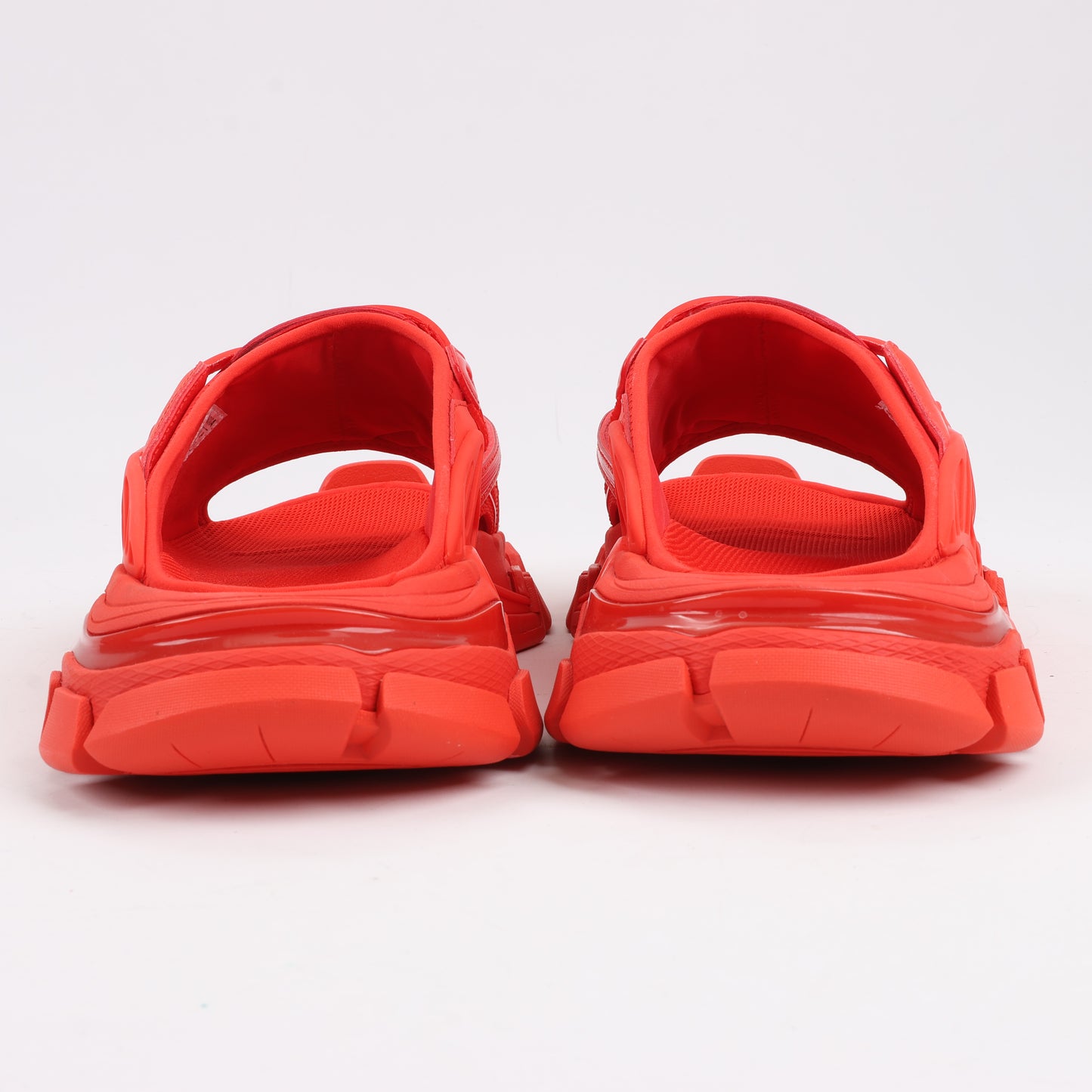Sandales Balenciaga en tissu et caoutchouc, rouge 618083, pointure 39