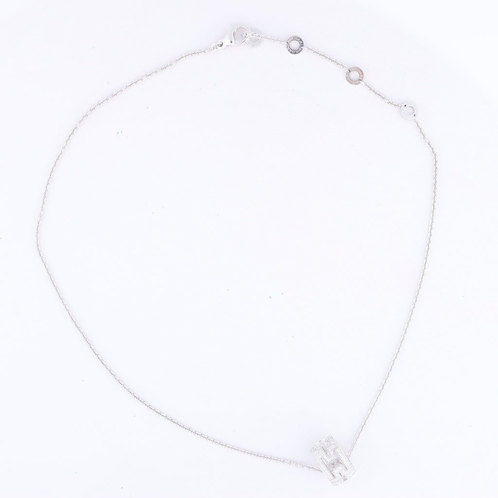 Bvlgari Parentesi Diamond Necklace 750(WG) 12.2g