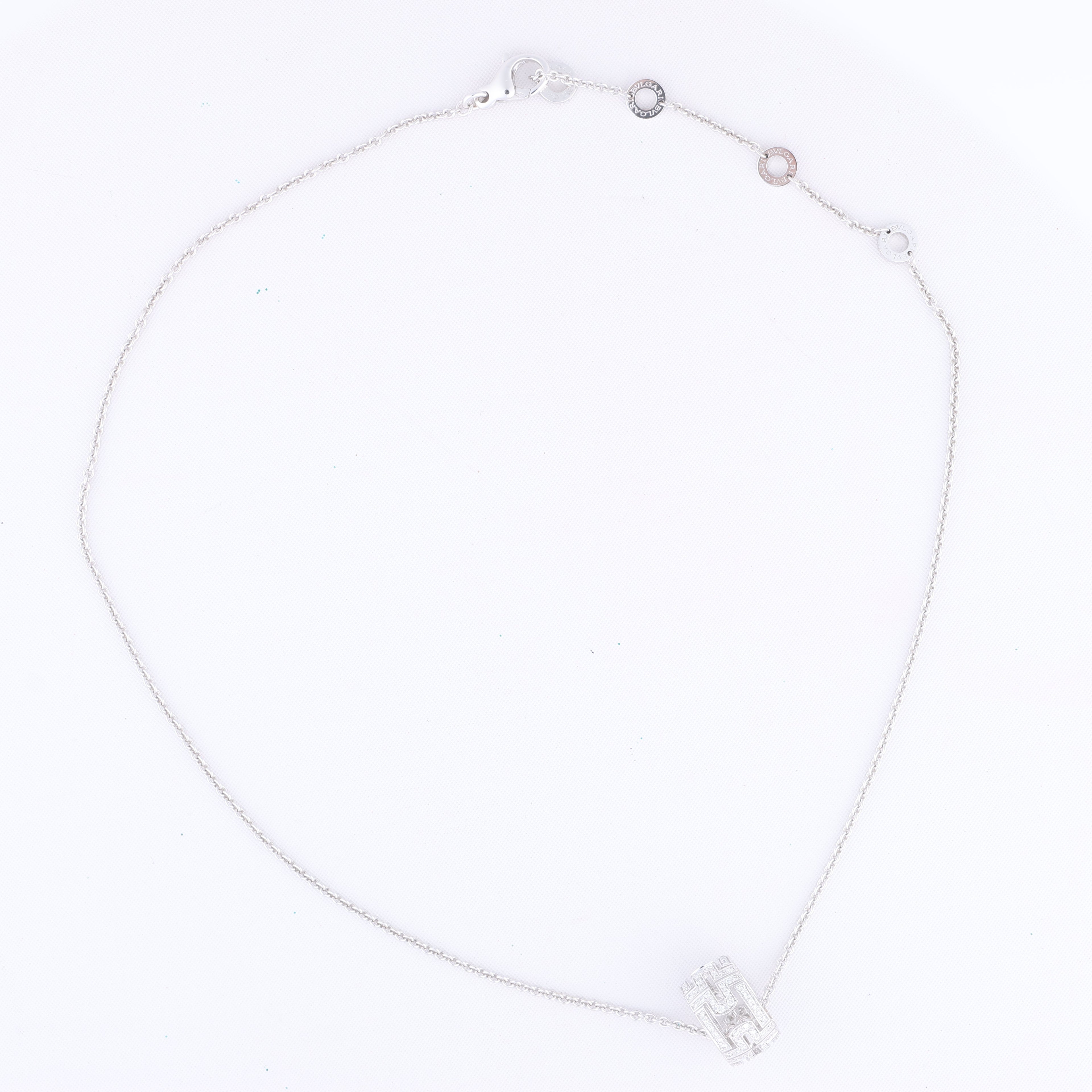Bvlgari Parentesi Diamond Necklace 750(WG) 12.2g