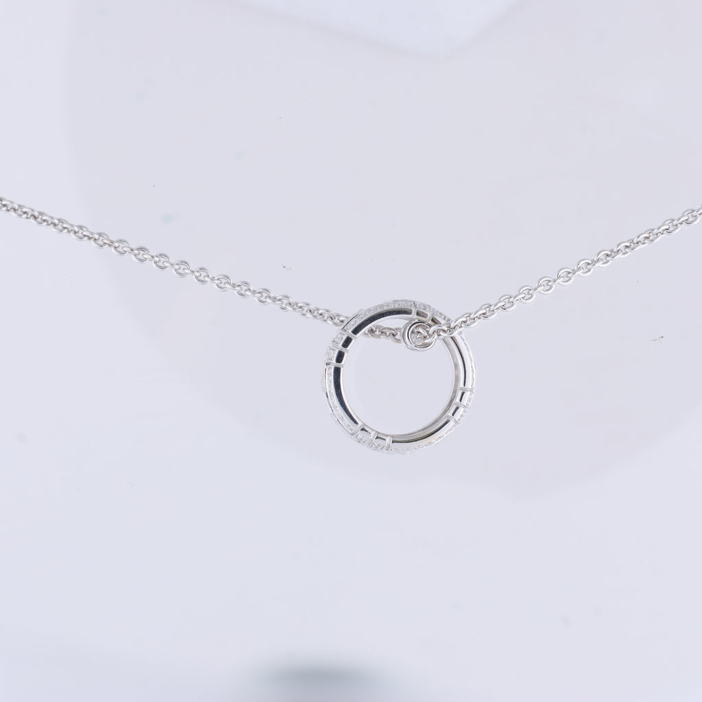 Bvlgari Parentesi Diamond Necklace 750(WG) 12.2g