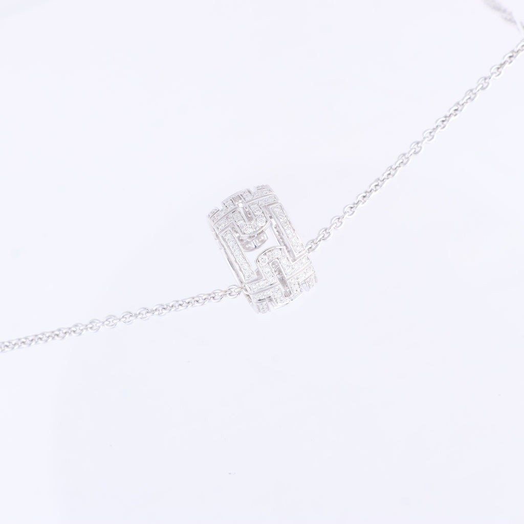 Bvlgari Parentesi Diamond Necklace 750(WG) 12.2g