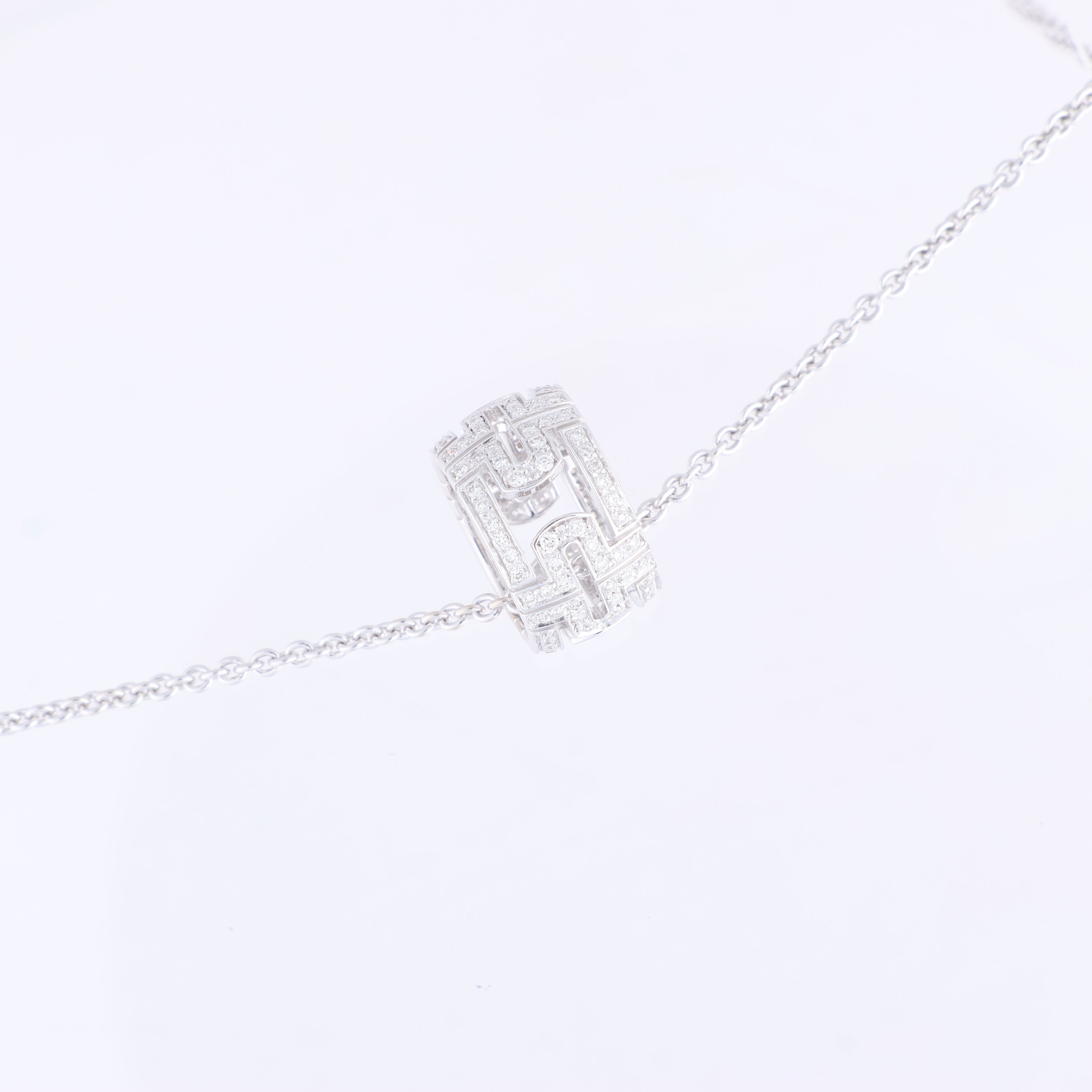 Bvlgari Parentesi Diamond Necklace 750(WG) 12.2g