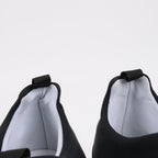 Pierre Hardy Leather x Fabric Sneakers in Black x Navy, Size 37 EU