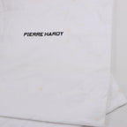 Pierre Hardy Leather x Fabric Sneakers in Black x Navy, Size 37 EU