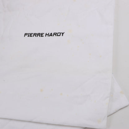 Pierre Hardy Sneaker aus Leder und Stoff in Schwarz und Marineblau, Größe 37 EU