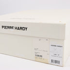 Pierre Hardy Leather x Fabric Sneakers in Black x Navy, Size 37 EU