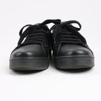 PRADA Logo Leather Sneakers in Black × White 1E282N, Size 37.5 EU