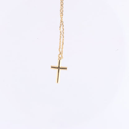 Collier Croix Cartier en saphir rose 750 (YG) 2,9 g
