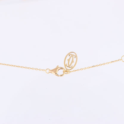 Collier Croix Cartier en saphir rose 750 (YG) 2,9 g