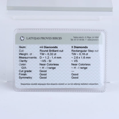 Non Signe / Unsigned 18k Yellow GOLD RING with diamonds