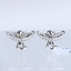 Non Signe / Unsigned Black diamond Earrings K18WG 10.6g, 2.45 ct