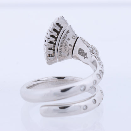 De Grisogono White Gold and Diamond Ring, Size 52