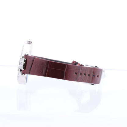 Harry Winston Premier Diamond Second PRNASS36WW001 Krokodilleder x WG AT MOP Zifferblatt 36mm Uhr