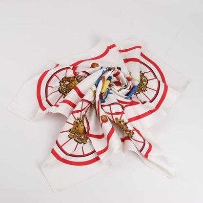Hermès Carré 90 "SPRINGS" 100% Silk Scarf