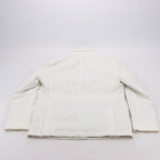 Eleventy White Quilted Down Jacket, Size 48
