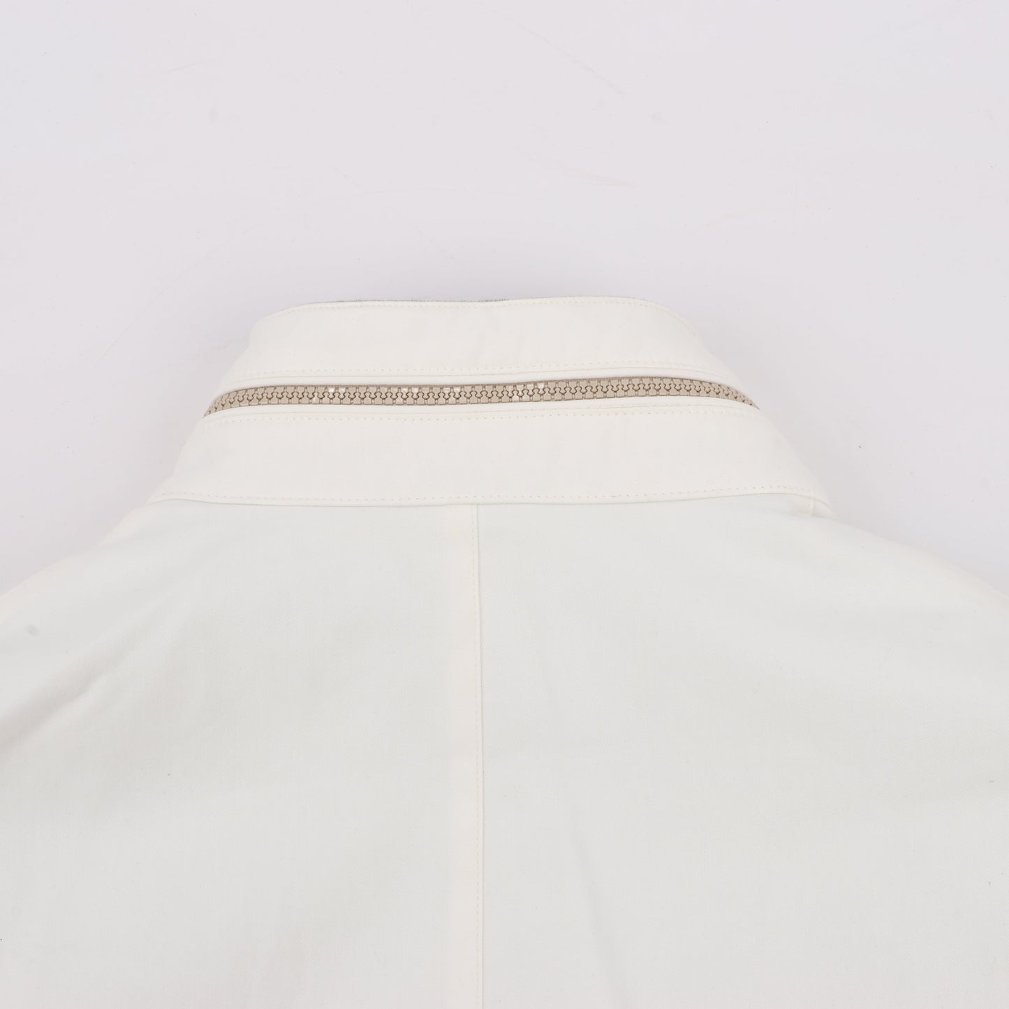 Eleventy White Quilted Down Jacket, Size 48