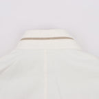 Eleventy White Quilted Down Jacket, Size 48