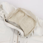 Eleventy White Quilted Down Jacket, Size 48