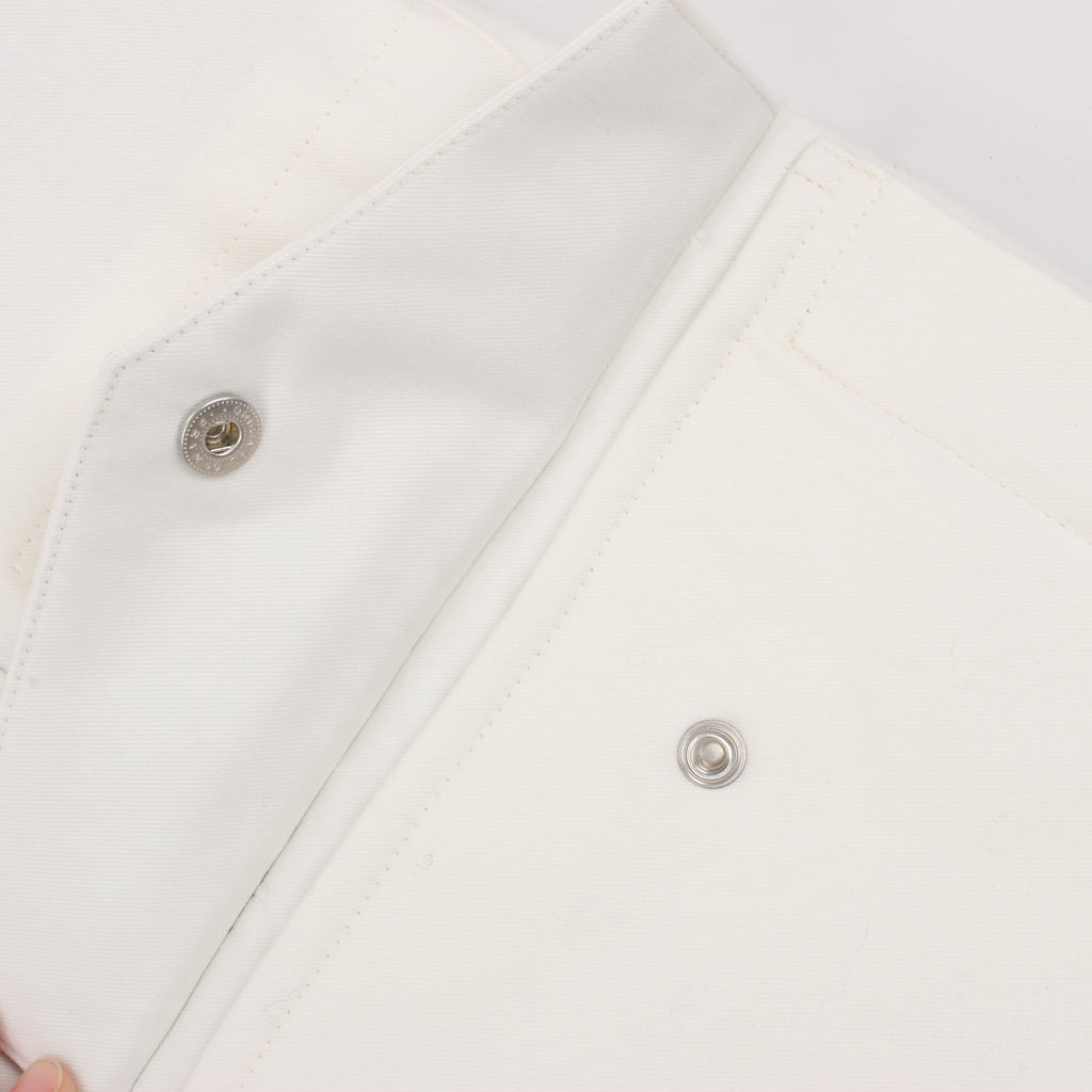 Eleventy White Quilted Down Jacket, Size 48