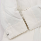Eleventy White Quilted Down Jacket, Size 48