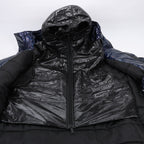 DSQUARED2 Glossy Navy Puffer Jacket, Size 48