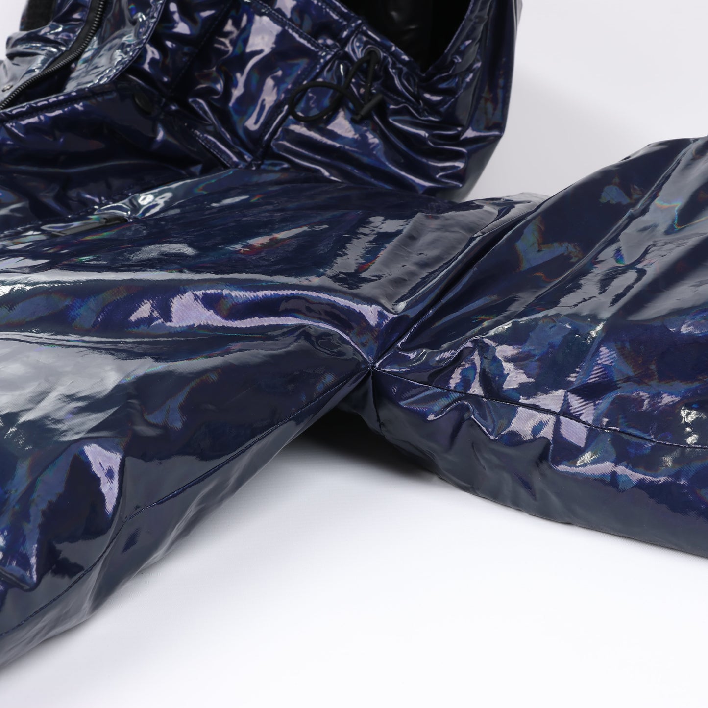 DSQUARED2 Glossy Navy Puffer Jacket, Size 48