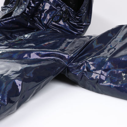 DSQUARED2 Glossy Navy Puffer Jacket, Size 48