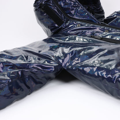 DSQUARED2 Glossy Navy Puffer Jacket, Size 48