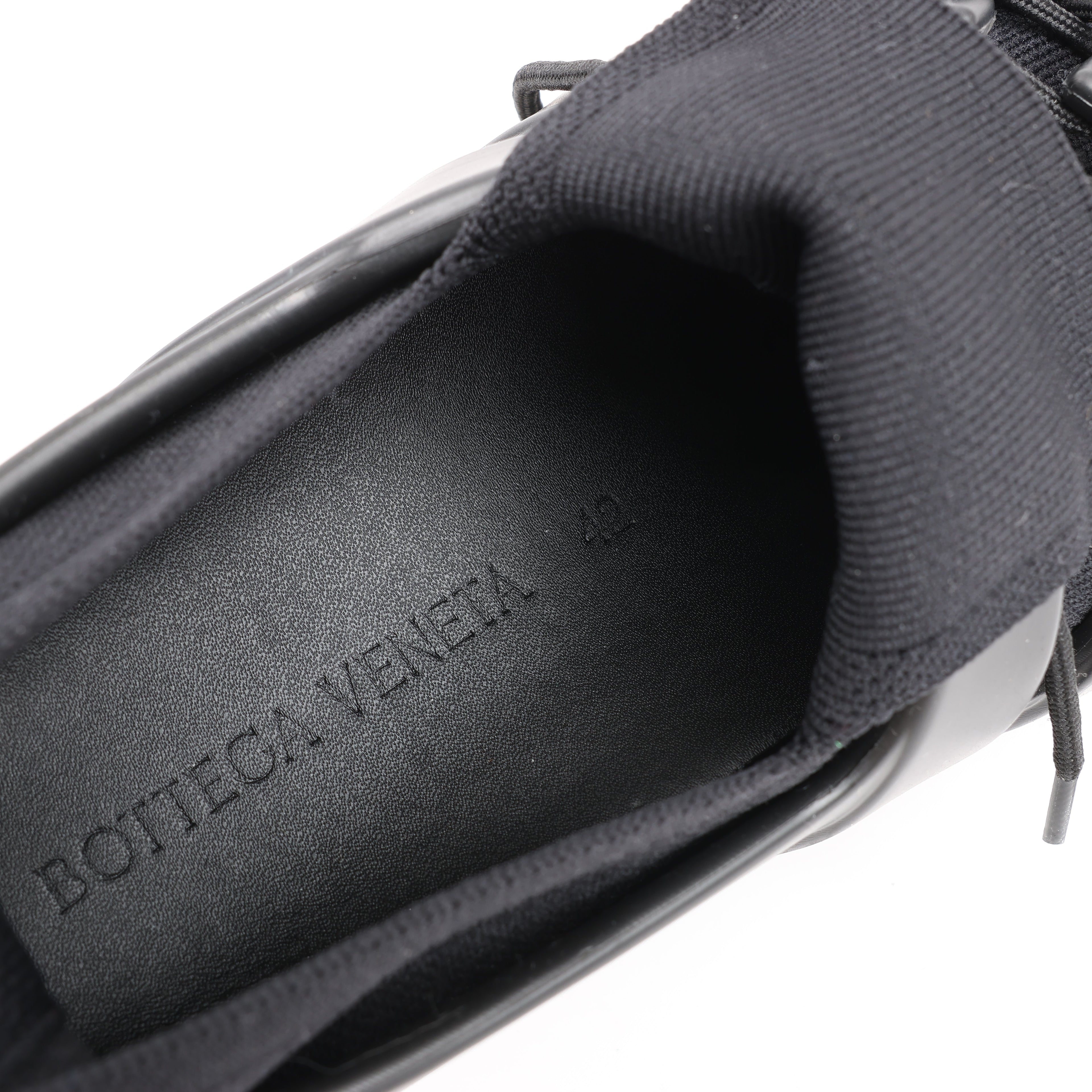 Bottega Veneta Trails Knit x Rubber Sneakers in Black, Size 42 EU