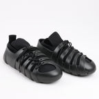 Bottega Veneta Trails Knit x Rubber Sneakers in Black, Size 42 EU