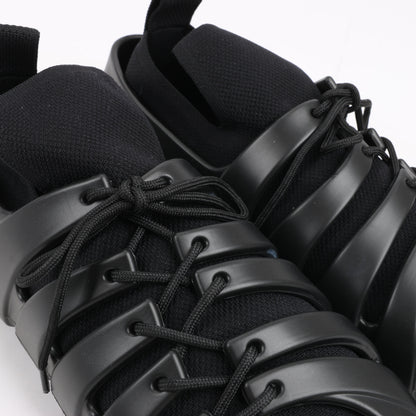 Baskets Bottega Veneta Trails Knit x Rubber noires, pointure 42