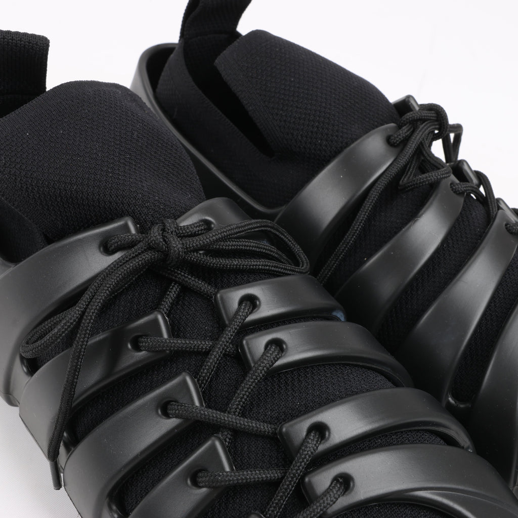 Bottega Veneta Trails Knit x Rubber Sneakers in Black, Size 42 EU