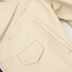 Marni Two-Tone Cropped Leather Jacket, Size 40 IT