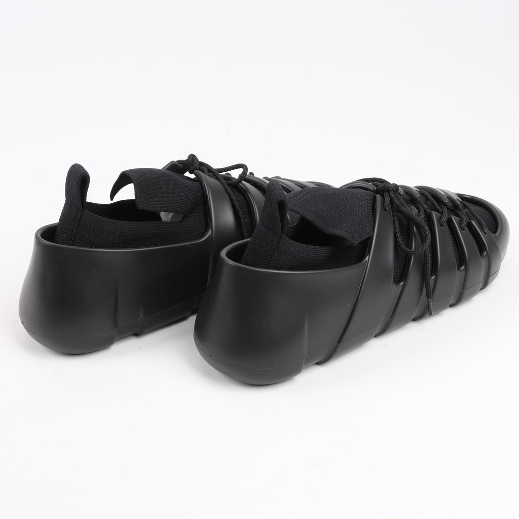 Bottega Veneta Trails Knit x Rubber Sneakers in Black, Size 42 EU