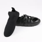 Bottega Veneta Trails Knit x Rubber Sneakers in Black, Size 42 EU