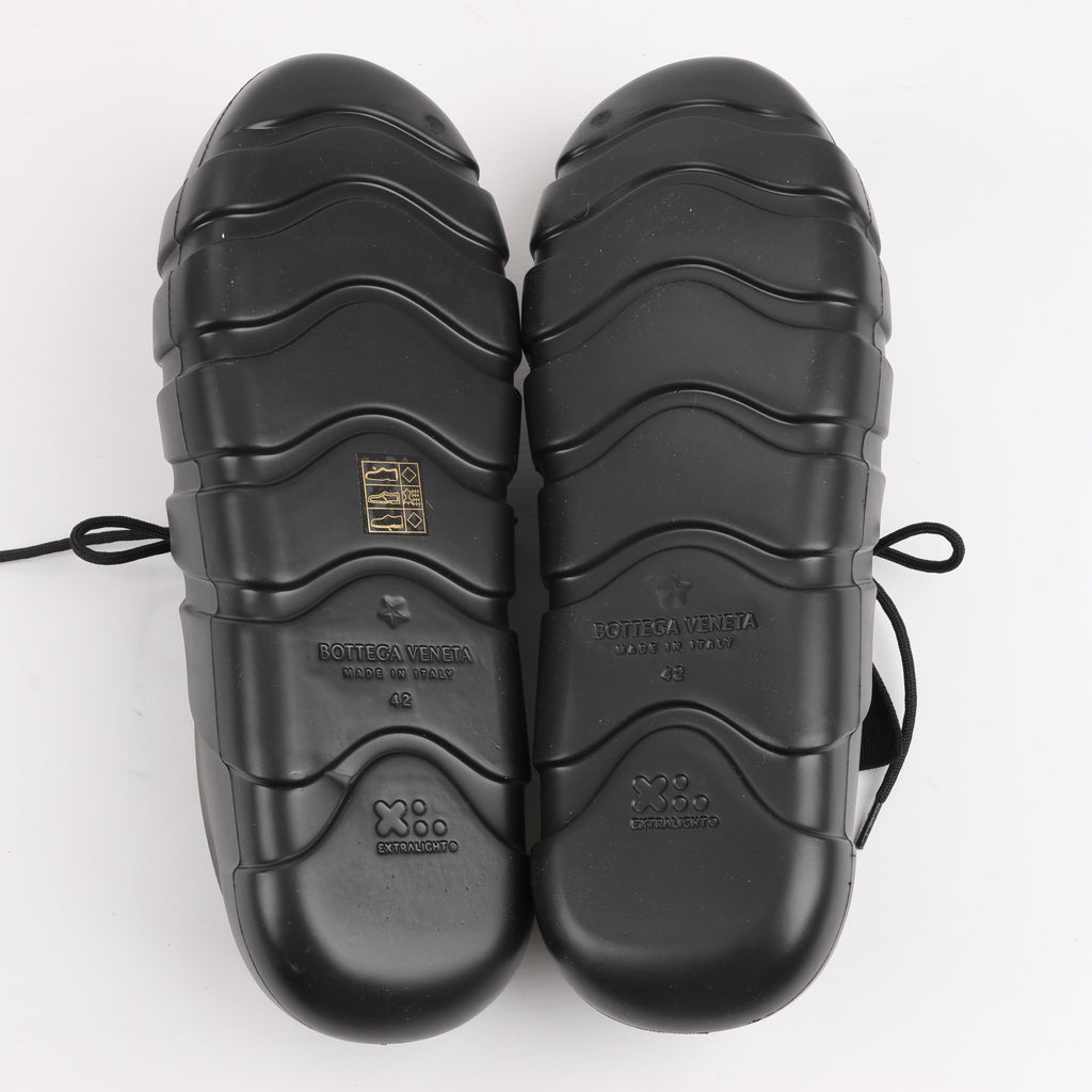 Bottega Veneta Trails Knit x Rubber Sneakers in Black, Size 42 EU