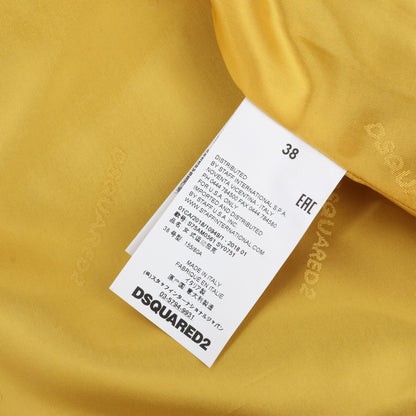 DSQUARED2 Green Leather Cape Jacket, Style S75AM0561, Size 38