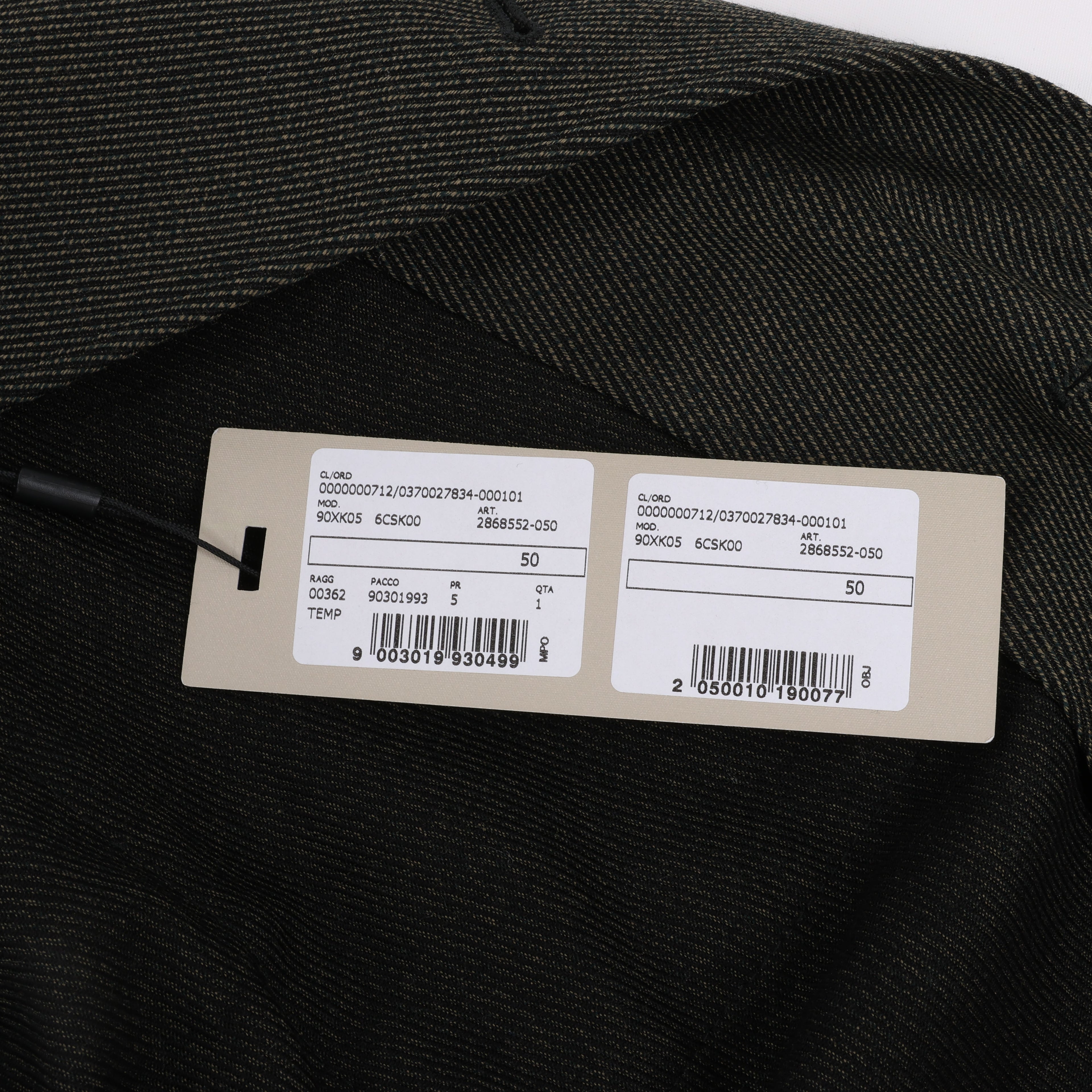 CC Collection Corneliani Wool Jacket with Removable Puffer Vest, Size 50