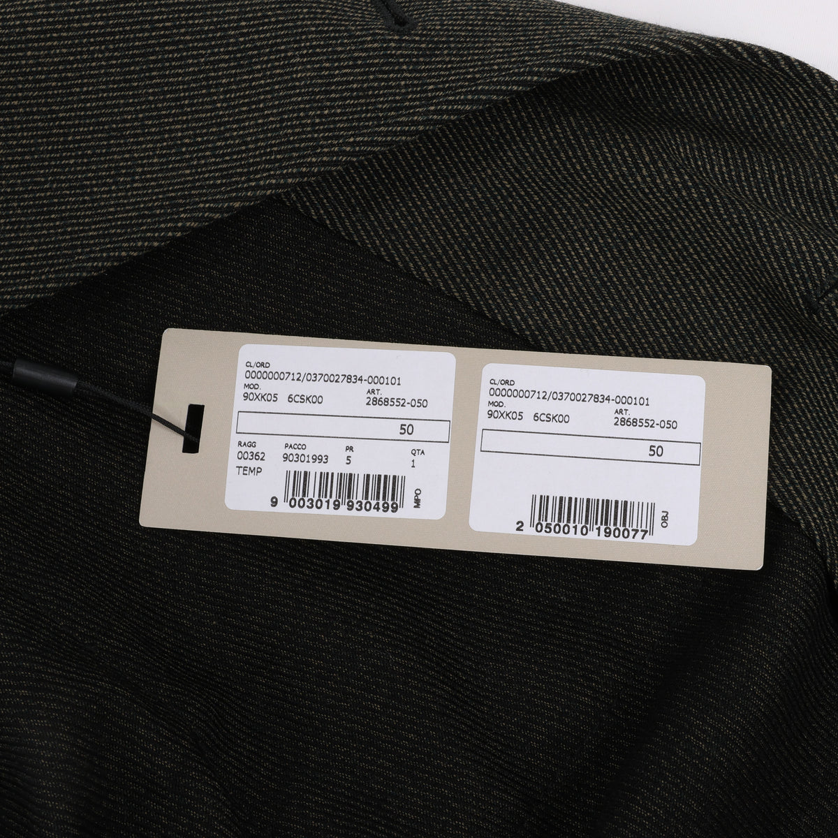 CC Collection Corneliani Wool Jacket with Removable Puffer Vest, Size 50