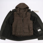 CC Collection Corneliani Wool Jacket with Removable Puffer Vest, Size 50