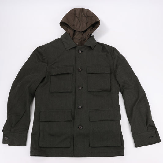 CC Collection Corneliani Wolljacke mit abnehmbarer Pufferweste, Größe 50