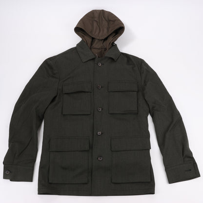 CC Collection Corneliani Wool Jacket with Removable Puffer Vest, Size 50