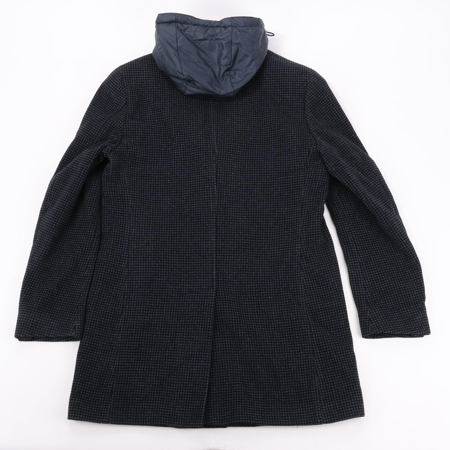 CC Collection Corneliani Wool Coat with Removable Hooded Liner, Size 50