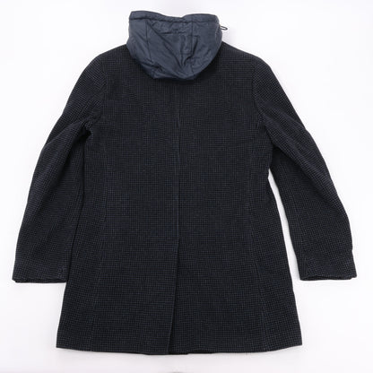 CC Collection Corneliani Wool Coat with Removable Hooded Liner, Size 50