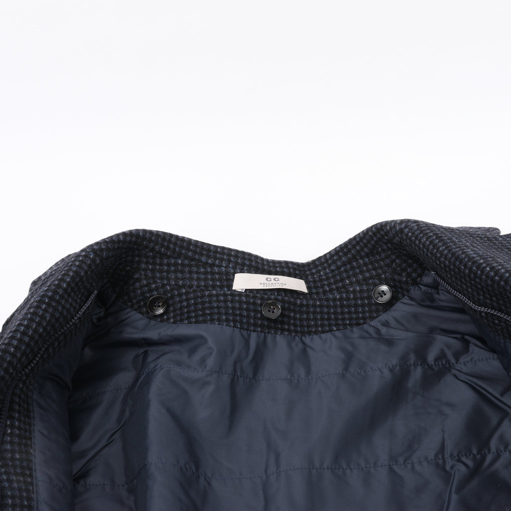 Abrigo de lana Corneliani de la colección CC con capucha extraíble, talla 50