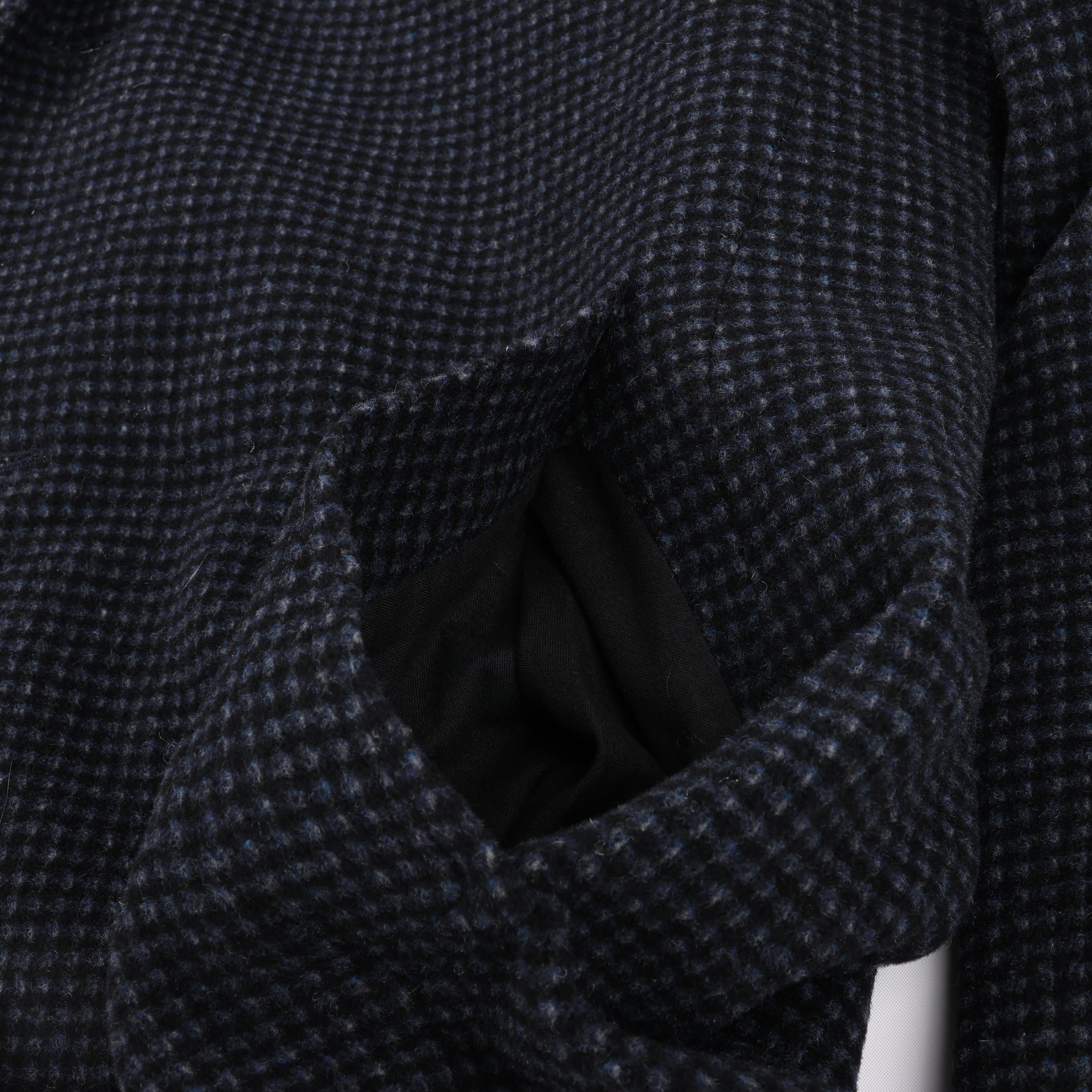 CC Collection Corneliani Wool Coat with Removable Hooded Liner, Size 50